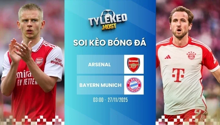 ty le keo arsenal vs bayern munich 1