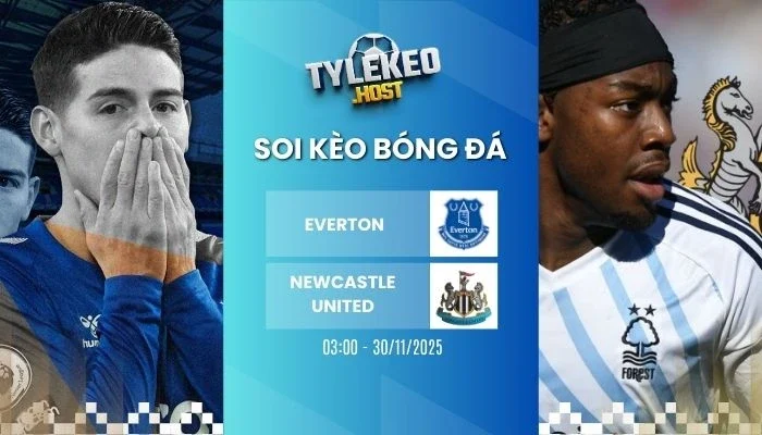 ty le keo everton vs newcastle united