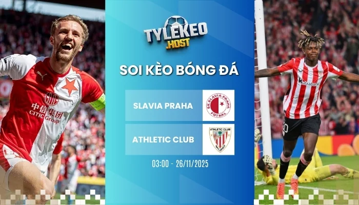 ty le keo slavia praha vs athletic club