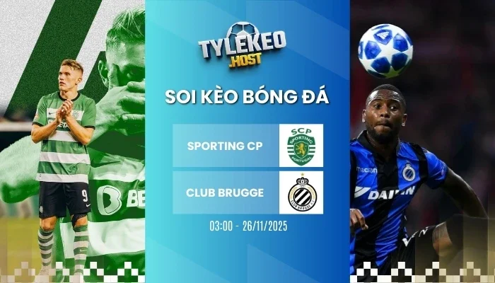ty le keo sporting cp vs club brugge kv 1